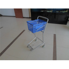 Metal Supermarket Wire Basket Trolley